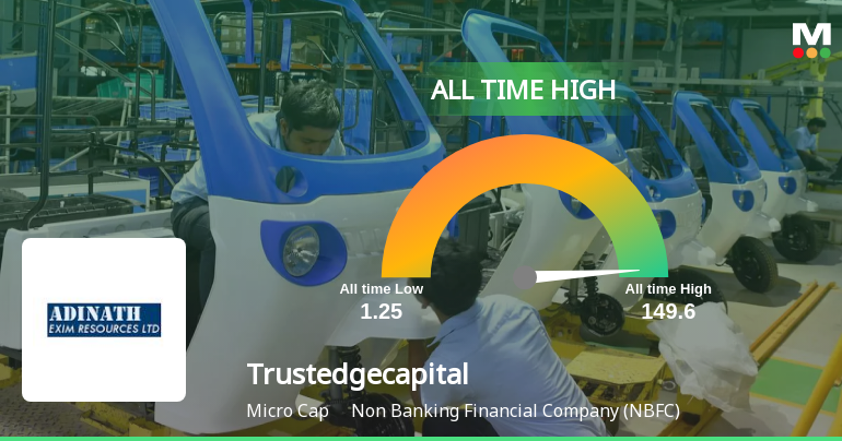 Trustedge Capital Ltd Hits All-Time High at Rs 133, Marking a Remarkable Market Milestone
