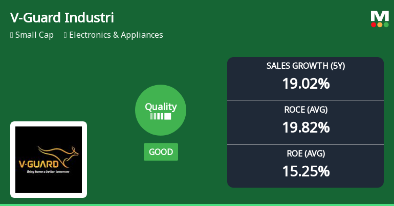 V-Guard Industries Ltd Quality Grade Downgrade: A Detailed Analysis of Business Fundamentals