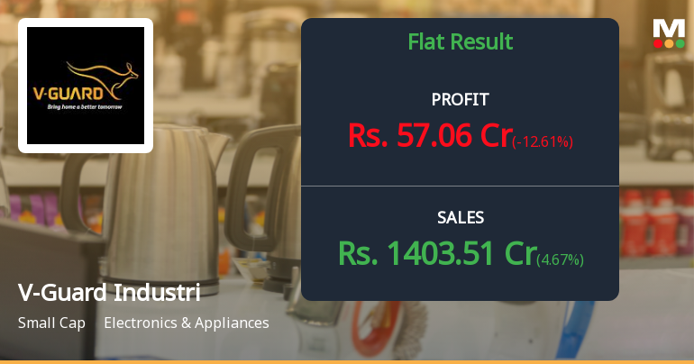 V-Guard Industries Q2 FY26: Margin Pressure and Volume Challenges Cloud Growth Story