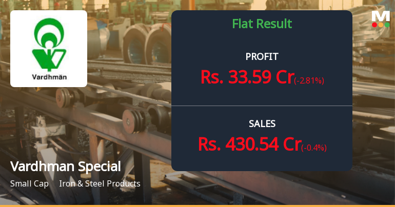 Vardhman Special Steels Q3 FY26: Margin Pressure Weighs on Profitability Despite Stable Revenue
