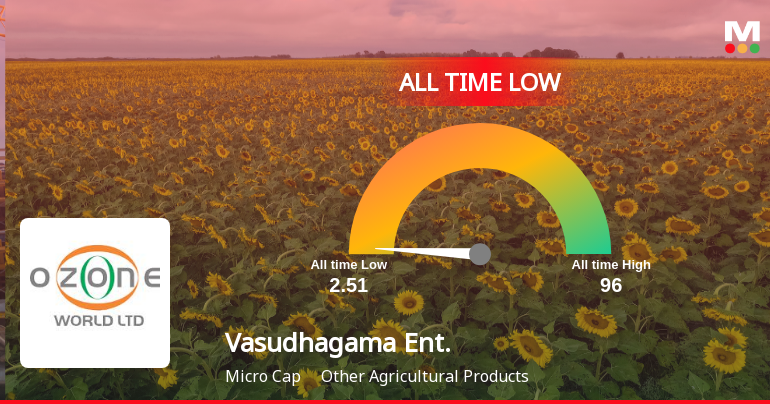 Vasudhagama Enterprises Stock Hits All-Time Low Amid Prolonged Underperformance