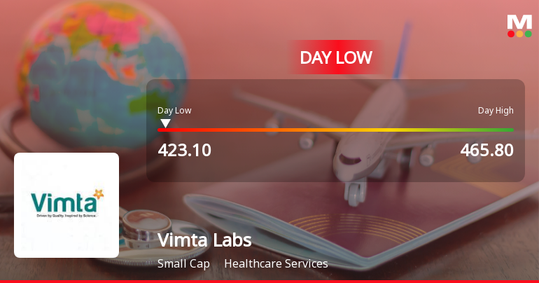 Vimta Labs Ltd Hits Intraday Low Amid Price Pressure on 29 Jan 2026