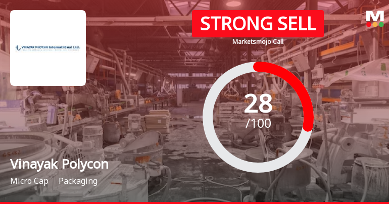 Vinayak Polycon International Ltd is Rated Strong Sell
