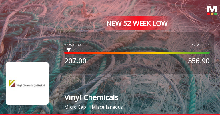 Vinyl Chemicals (I) Ltd Falls to 52-Week Low of Rs.207