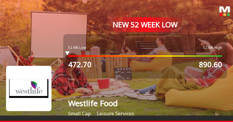 Westlife Foodworld Ltd Falls to 52-Week Low Amid Continued Financial Struggles