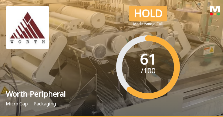 Worth Peripherals Ltd is Rated Hold by MarketsMOJO