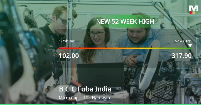 Broad-Based Technical Strength Lifts B C C Fuba India Ltd to 52-Week High of Rs 317.9