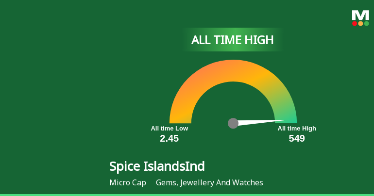 Spice Islands Industries Ltd Hits All-Time High of Rs 141...