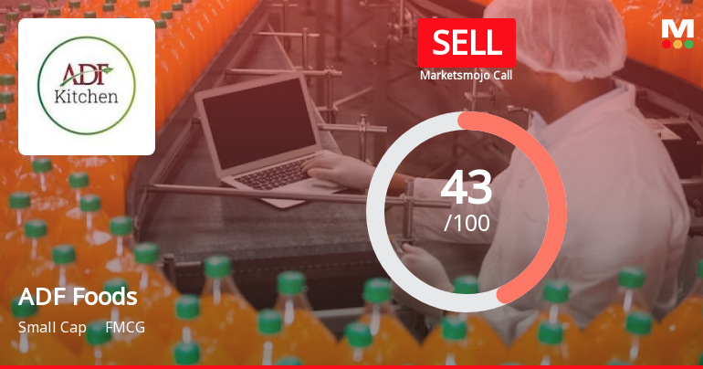 ADF Foods Ltd is Rated Sell