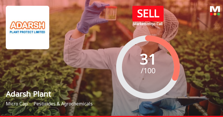Adarsh Plant Protect Ltd Upgraded to Sell on Technical Improvements Despite Weak Fundamentals