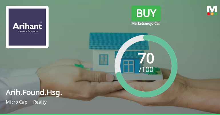 Arihant Foundations & Housing Ltd is Rated Buy