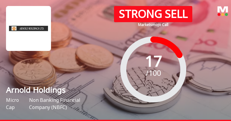 Arnold Holdings Ltd is Rated Strong Sell