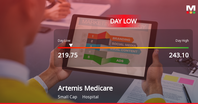 Artemis Medicare Services Ltd Hits Intraday Low Amid Price Pressure