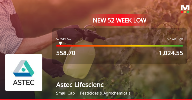 Astec Lifesciences Ltd Falls to 52-Week Low Amidst Continued Downtrend
