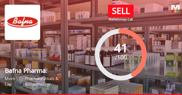 Bafna Pharmaceuticals Ltd is Rated Sell