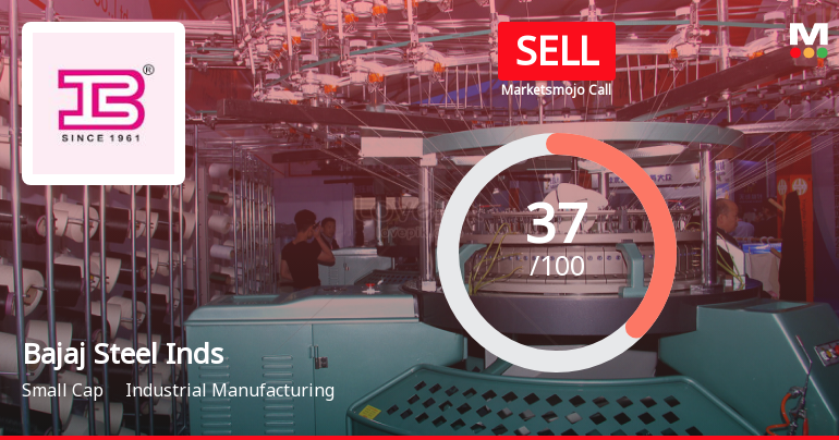 Bajaj Steel Industries Ltd is Rated Sell