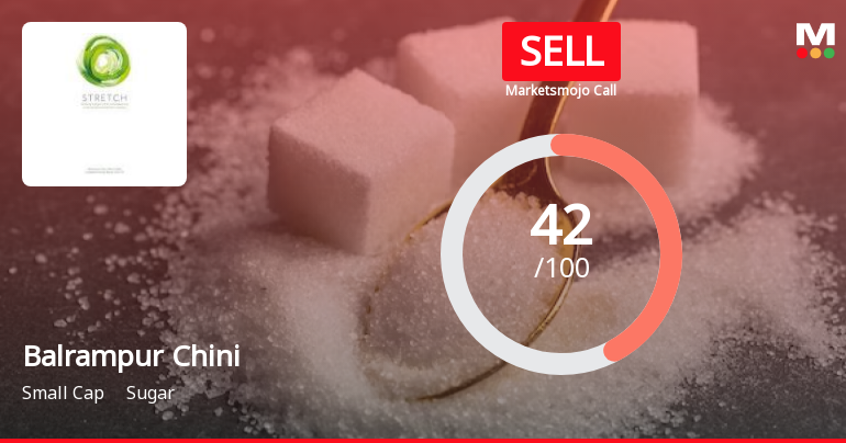 Balrampur Chini Mills Ltd is Rated Sell