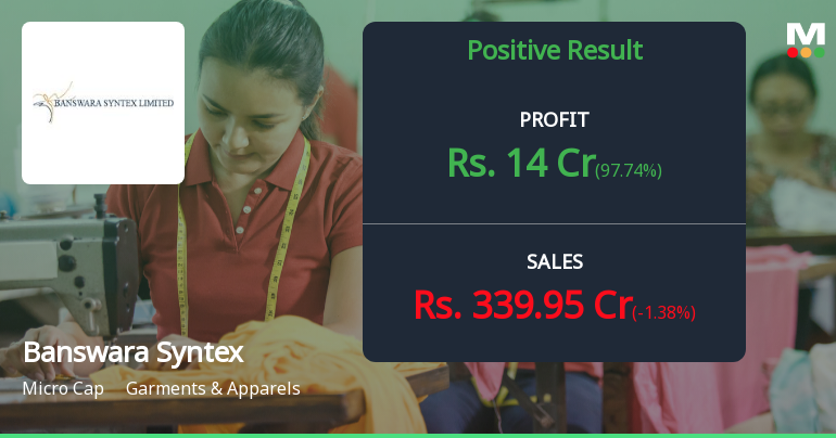 Banswara Syntex Q2 FY26: Margin Recovery Drives Profitability Rebound