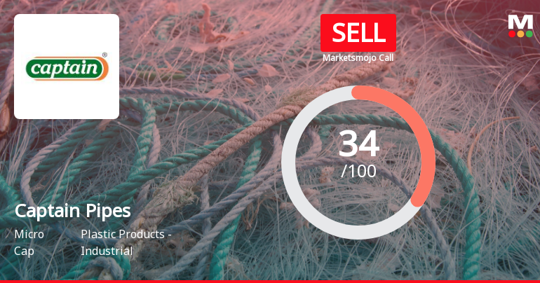 Captain Pipes Ltd is Rated Sell