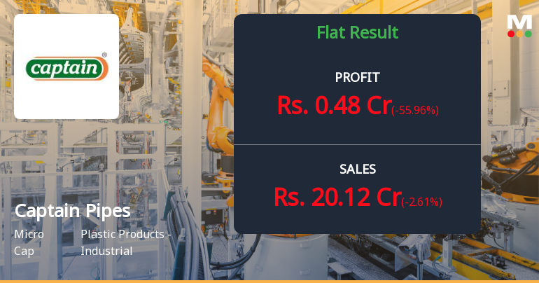 Captain Pipes Q2 FY26: Profitability Under Pressure Amid Volume Weakness