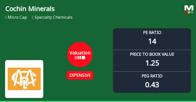 Cochin Minerals & Rutile Ltd: Valuation Shift Signals Price Attractiveness Amid Market Pressure