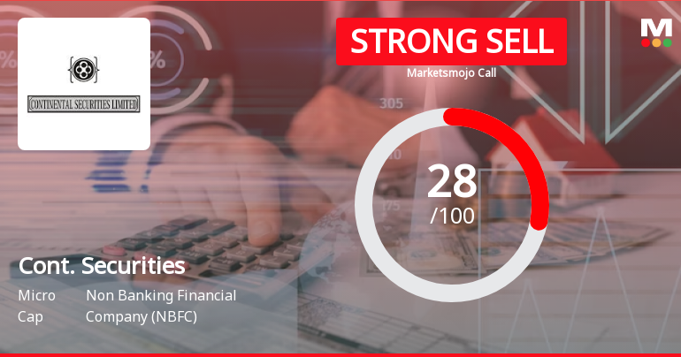 Continental Securities Ltd is Rated Strong Sell