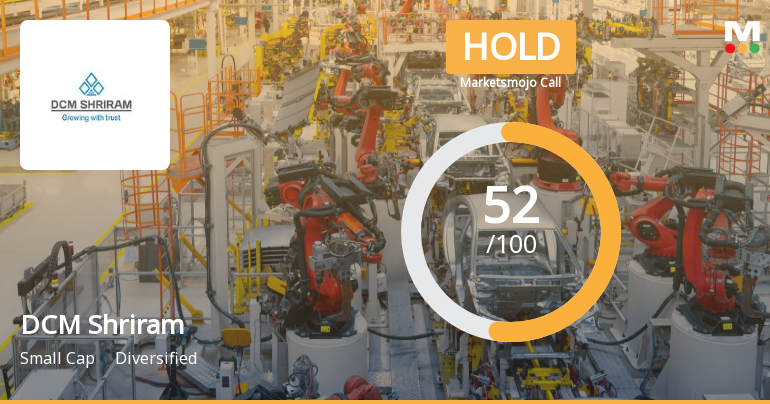 DCM Shriram Ltd. is Rated Hold by MarketsMOJO