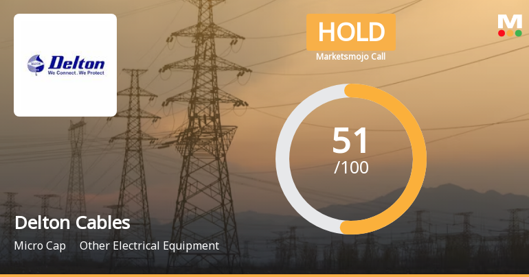 Delton Cables Ltd is Rated Hold by MarketsMOJO