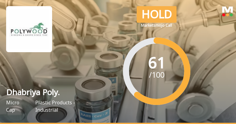 Dhabriya Polywood Ltd is Rated Hold by MarketsMOJO