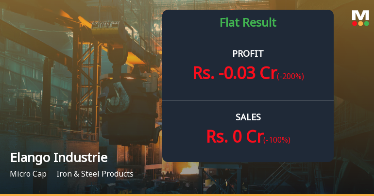 Elango Industries Q3 FY26: Operational Paralysis Deepens as Revenue Collapses to Zero