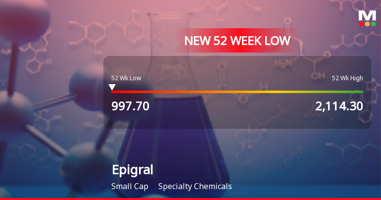 Epigral Ltd Stock Falls to 52-Week Low Amidst Continued Underperformance