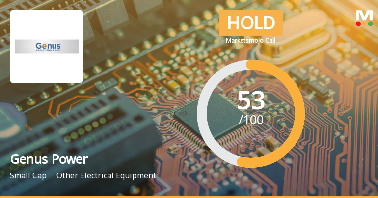 Genus Power Infrastructures Ltd is Rated Hold