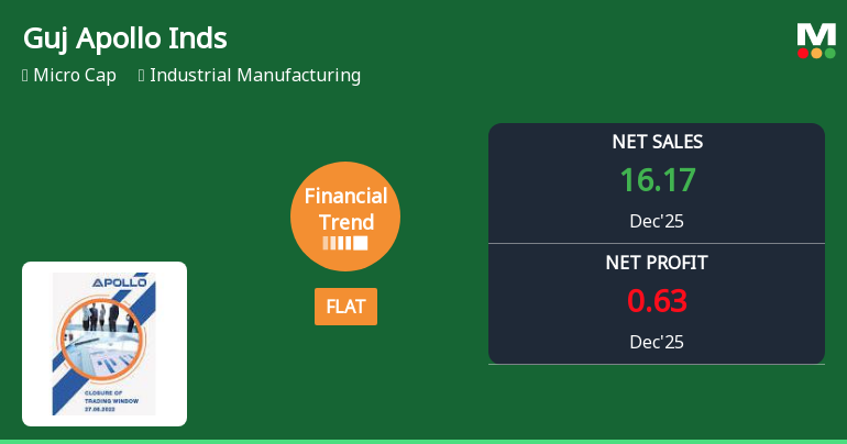Gujarat Apollo Industries Ltd Reports Mixed Quarterly Results Amid Margin Pressures
