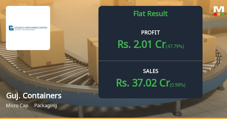 Gujarat Containers Q3 FY26: Modest Revenue Growth Masks Profitability Concerns