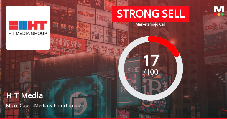 H T Media Ltd Downgraded to Strong Sell Amid Weak Fundamentals and Mixed Technicals