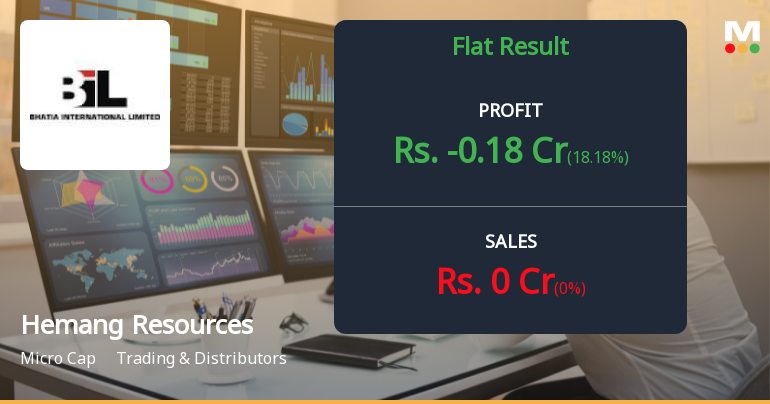 Hemang Resources Q2 FY26: Operations Grind to Halt as Zero Revenue Quarter Signals Deepening Crisis