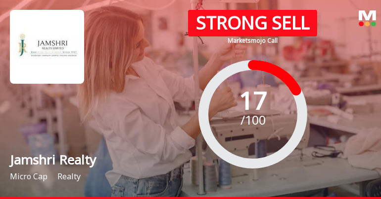 Jamshri Realty Ltd is Rated Strong Sell