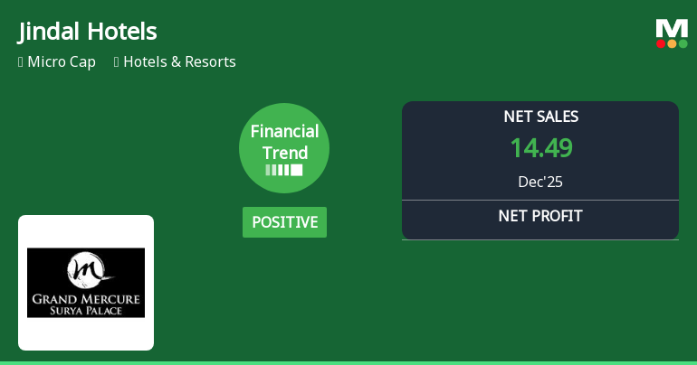 Jindal Hotels Ltd Reports Strong Quarterly Financial Turnaround Amid Market Challenges
