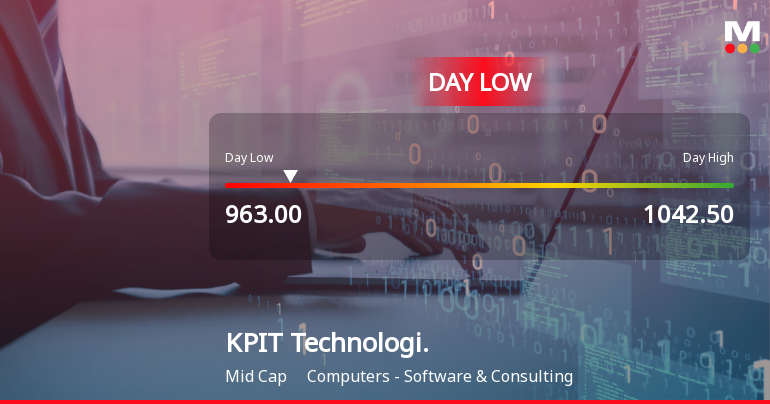 KPIT Technologies Ltd Hits Intraday Low Amid Price Pressure on 1 Feb 2026