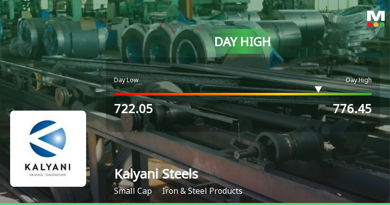 Kalyani Steels Ltd Hits Intraday High with 9.7% Surge on 4 Feb 2026