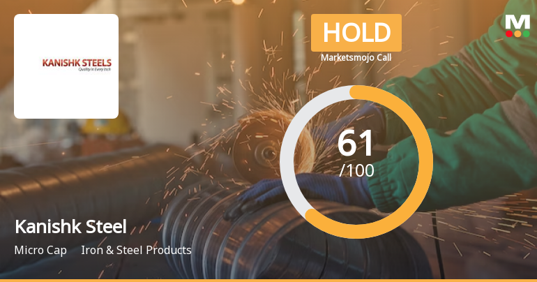 Kanishk Steel Industries Ltd is Rated Hold by MarketsMOJO