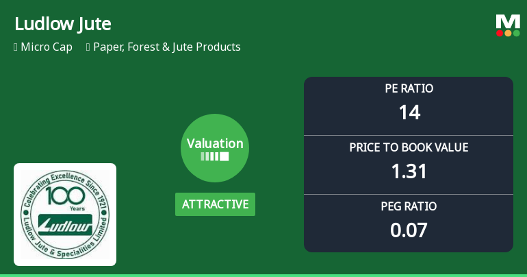 Ludlow Jute & Specialities Ltd: Valuation Shifts Signal Changing Price Attractiveness