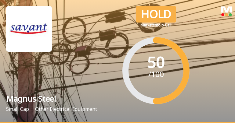 Magnus Steel & Infra Ltd is Rated Hold by MarketsMOJO