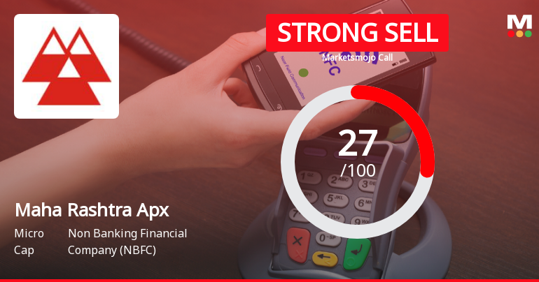 Maha Rashtra Apex Corporation Ltd Downgraded to Strong Sell Amid Mixed Financial and Valuation Signals