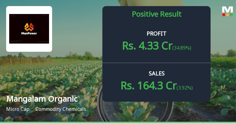 Mangalam Organics Q3 FY26: Profit Growth Masks Margin Pressure and Technical Weakness