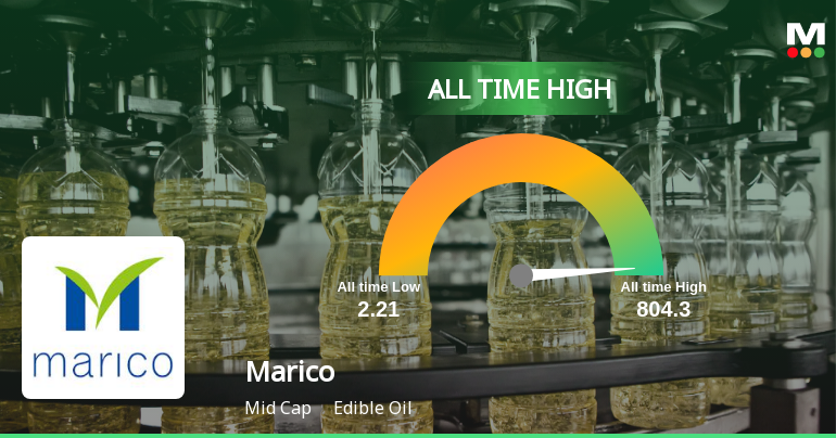 Marico Ltd. Stock Hits All-Time High, Marking a Significant Milestone