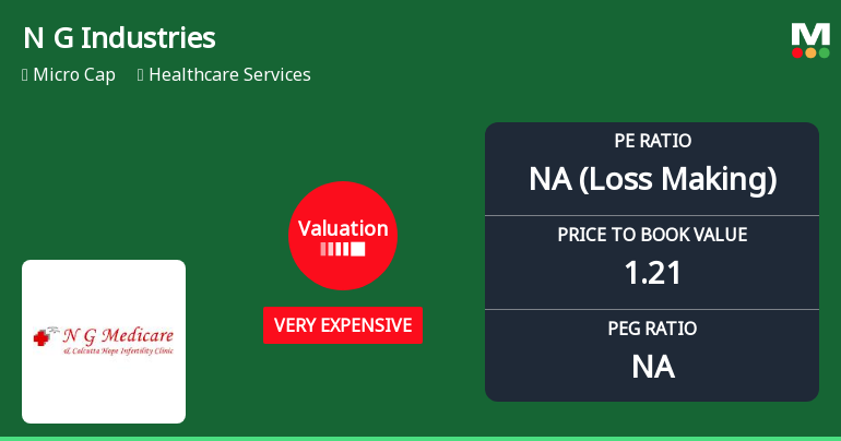 N G Industries Ltd Valuation Shifts to 'Very Expensive' Amid Mixed Market Performance