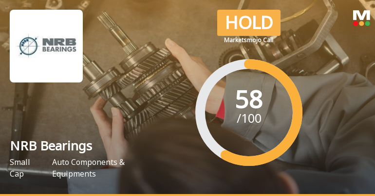 NRB Bearings Ltd is Rated Hold by MarketsMOJO