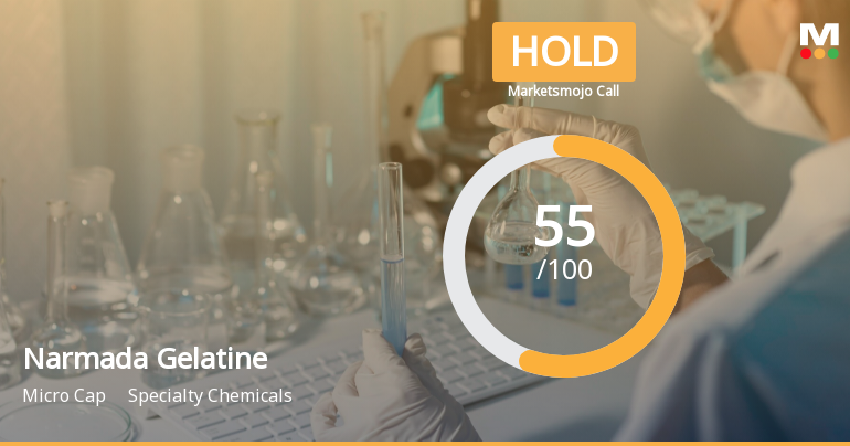 Narmada Gelatines Ltd is Rated Hold by MarketsMOJO