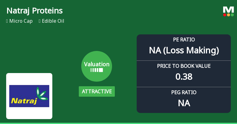 Natraj Proteins Ltd Valuation Shifts: Price Attractiveness Amidst Sector Challenges